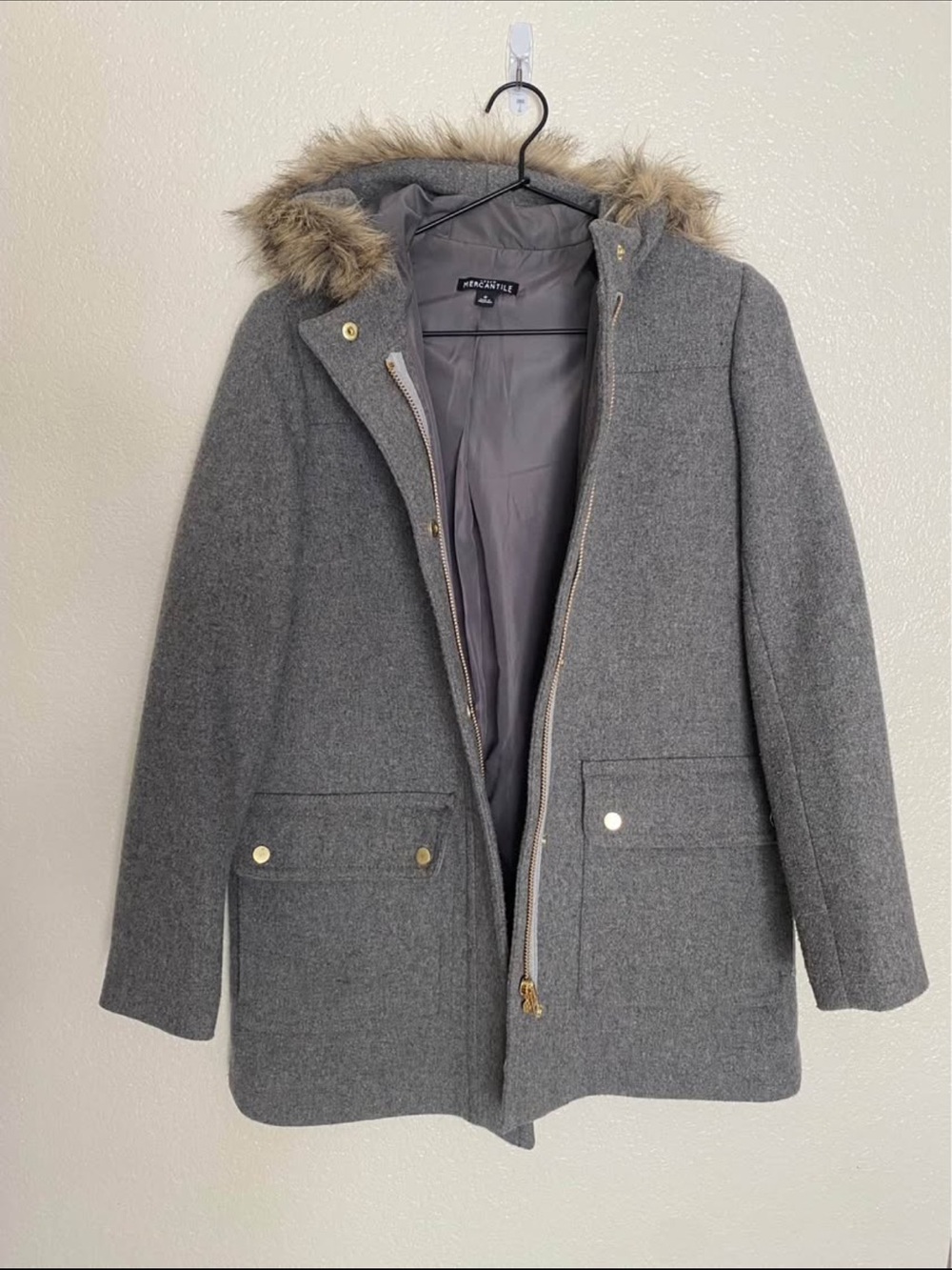 J. Crew Mercantile Grey Coat
